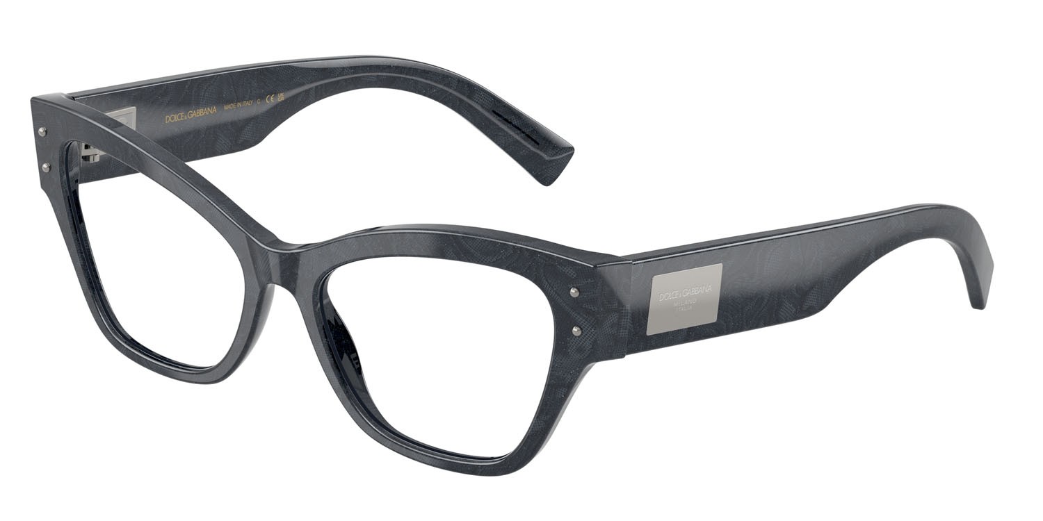Brillen Dolce & Gabbana DG 3404 (3441) farbe grigio pizzo form schmetterling gläser lente demo