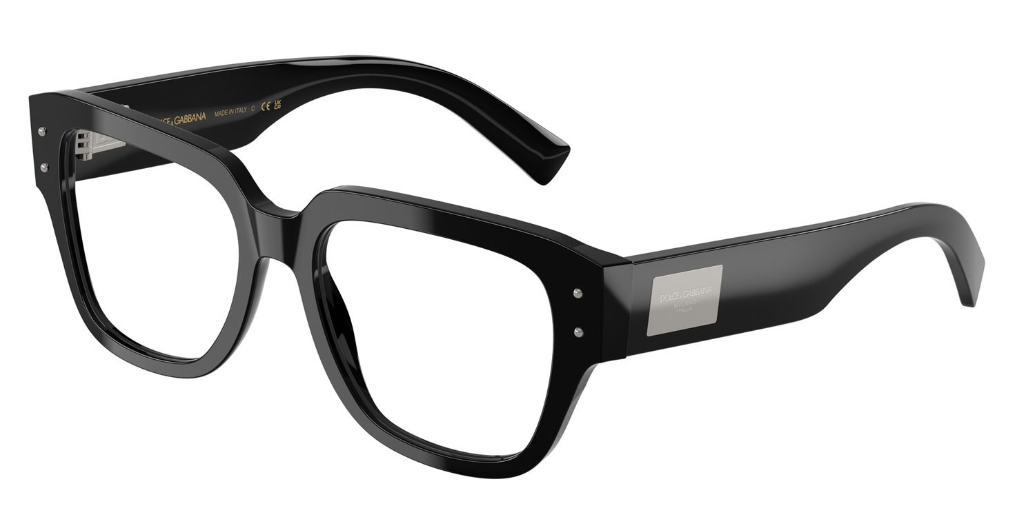 Eyeglasses Dolce & Gabbana DG 3405 (501) color nero shape square lenses lente demo