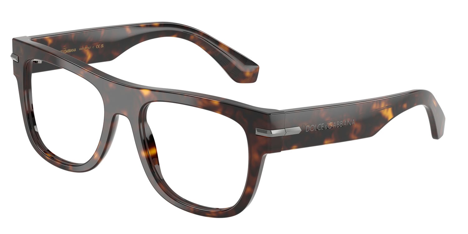 Eyeglasses Dolce & Gabbana DG 3407 (502) color havana shape square lenses lente demo