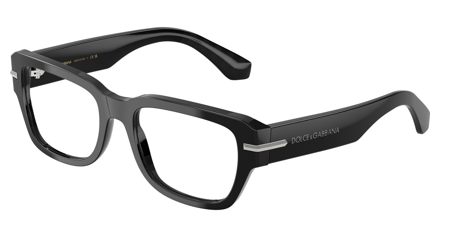 Eyeglasses Dolce & Gabbana DG 3408 (501) color nero shape square lenses lente demo