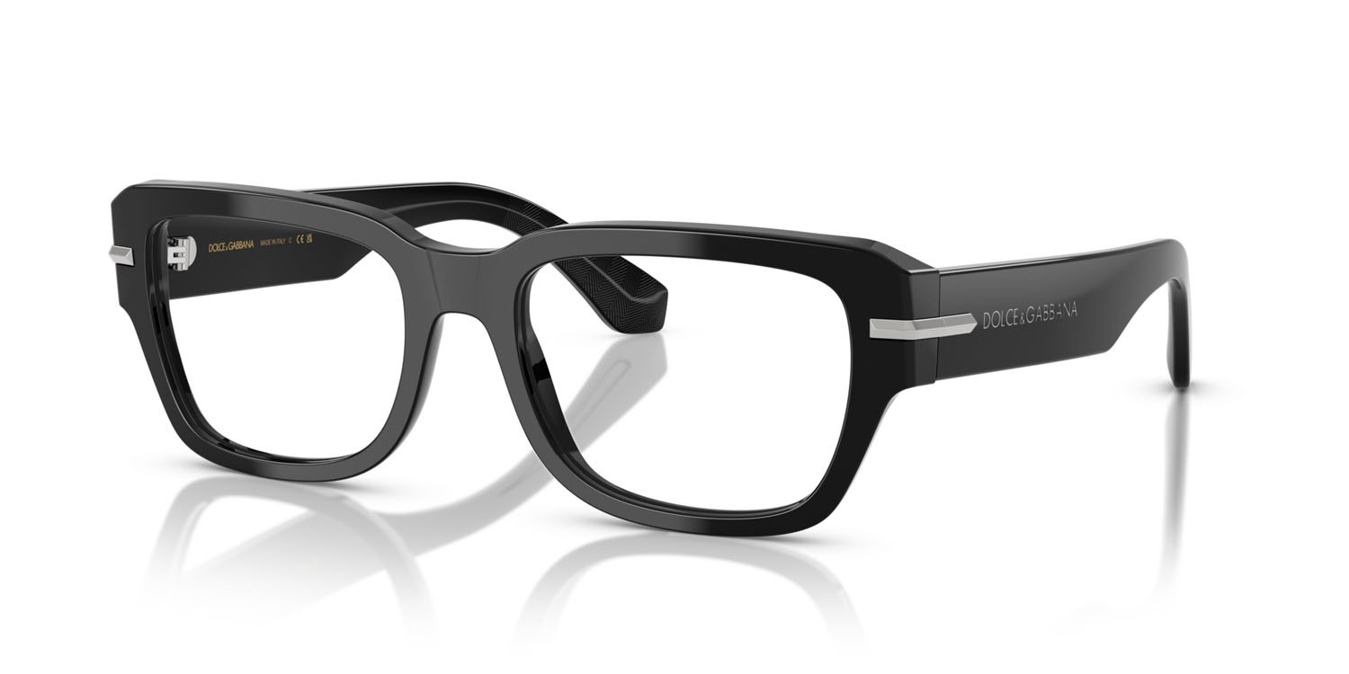 Eyeglasses Dolce & Gabbana DG 3408 (501) color nero shape square lenses lente demo