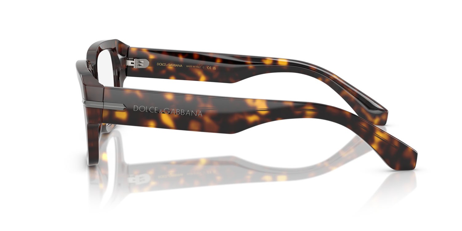 Occhiali da vista Dolce & Gabbana DG 3408 (502) colore havana forma quadrato lenti lente demo