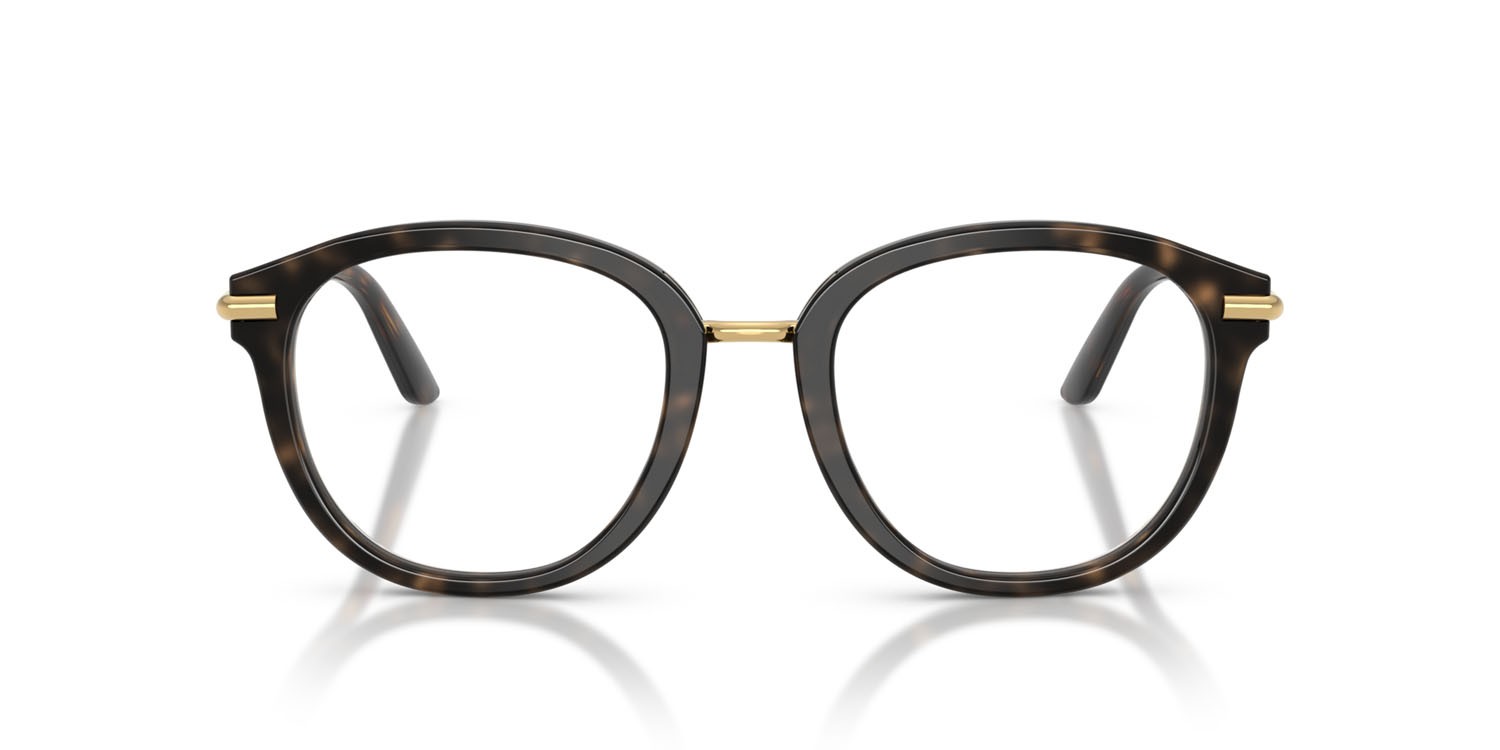 Occhiali da vista Dolce & Gabbana DG 3410 (3217) colore havana su stampa carretto forma pantos lenti lente demo