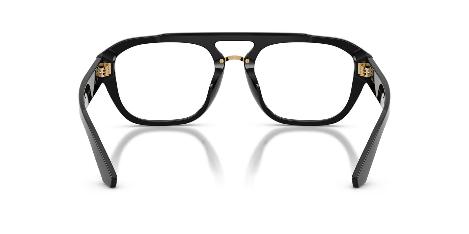 Occhiali da vista Dolce & Gabbana DG 3415 (501) colore nero forma aviator lenti lente demo