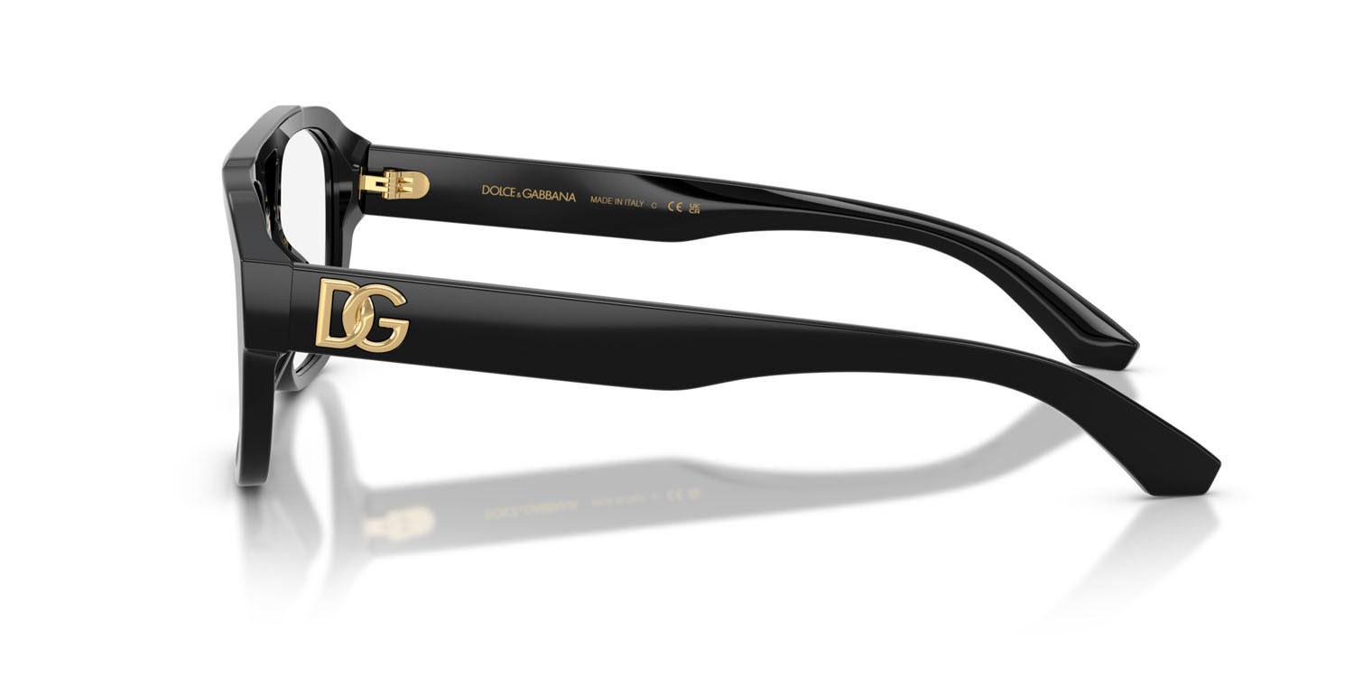 Occhiali da vista Dolce & Gabbana DG 3415 (501) colore nero forma aviator lenti lente demo