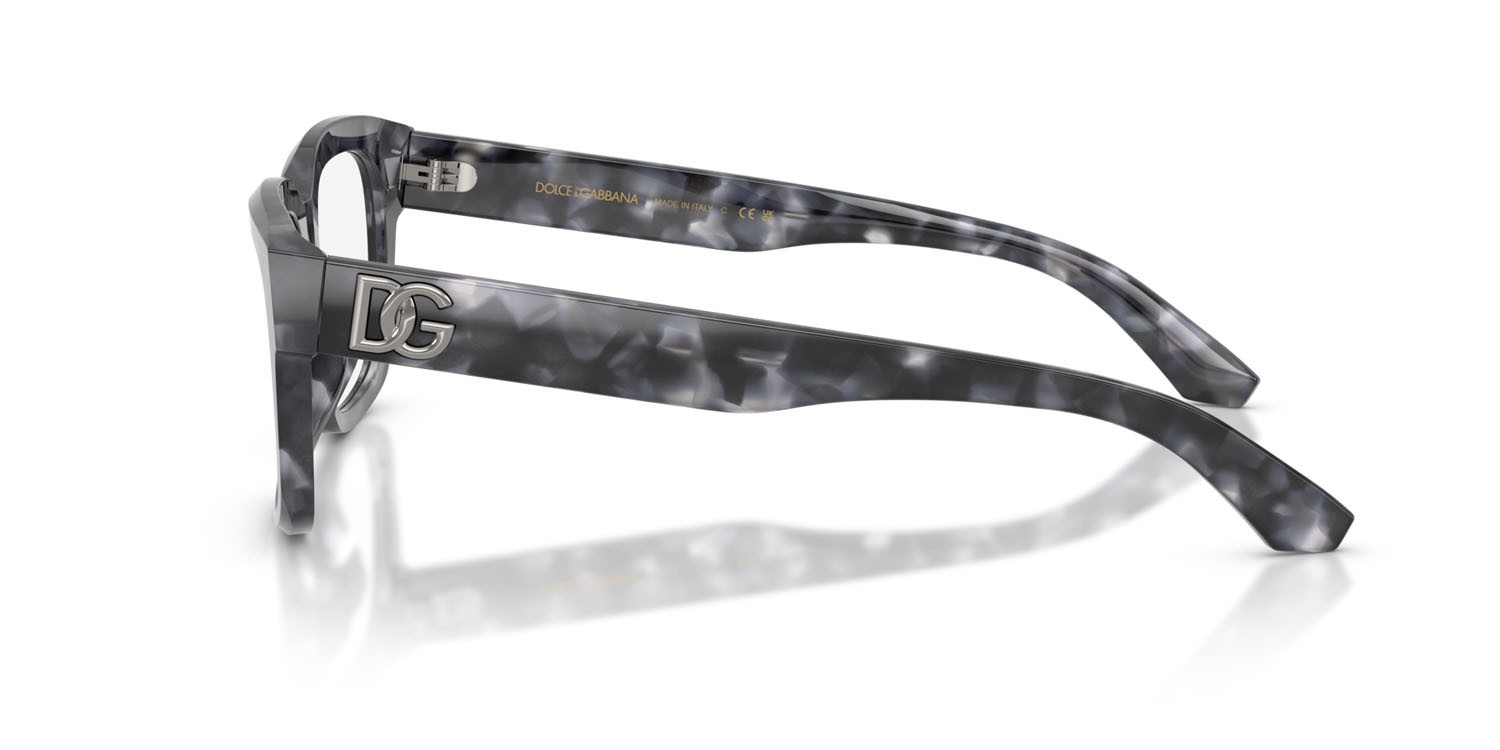 Occhiali da vista Dolce & Gabbana DG 3416 (3445) colore havana grigio forma rettangolare lenti lente demo