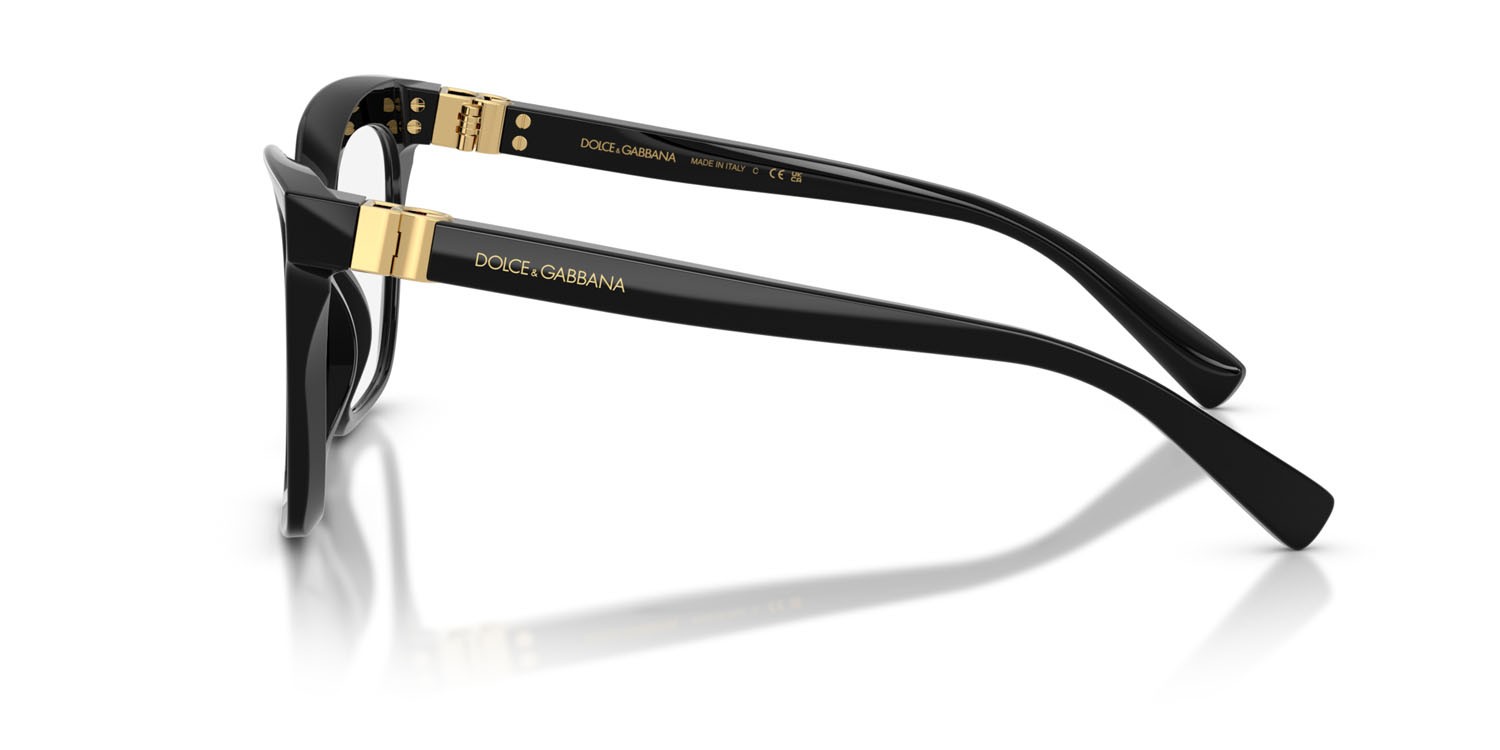 Eyeglasses Dolce & Gabbana DG 3417 (501) color nero shape square lenses lente demo