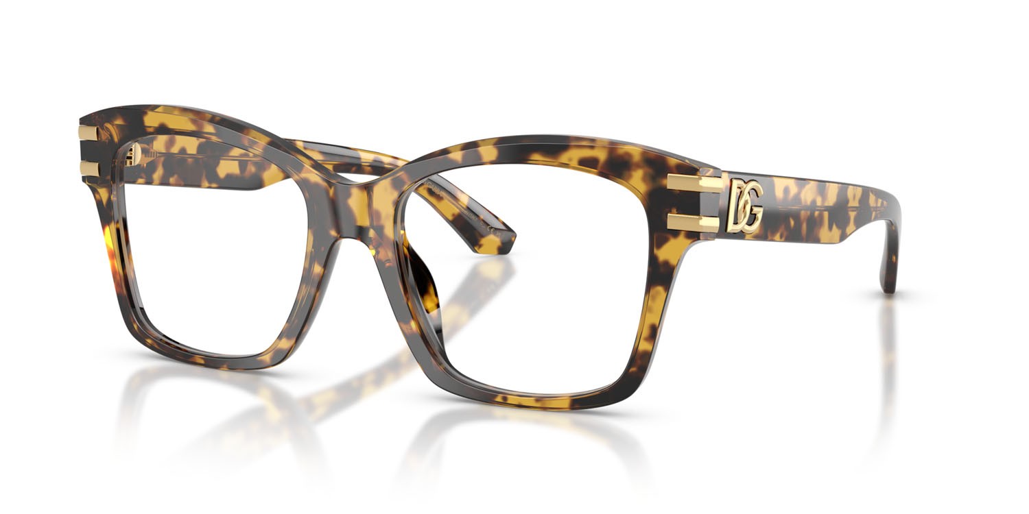 Eyeglasses Dolce & Gabbana DG 3419 (3330) color havana giallo shape square lenses lente demo
