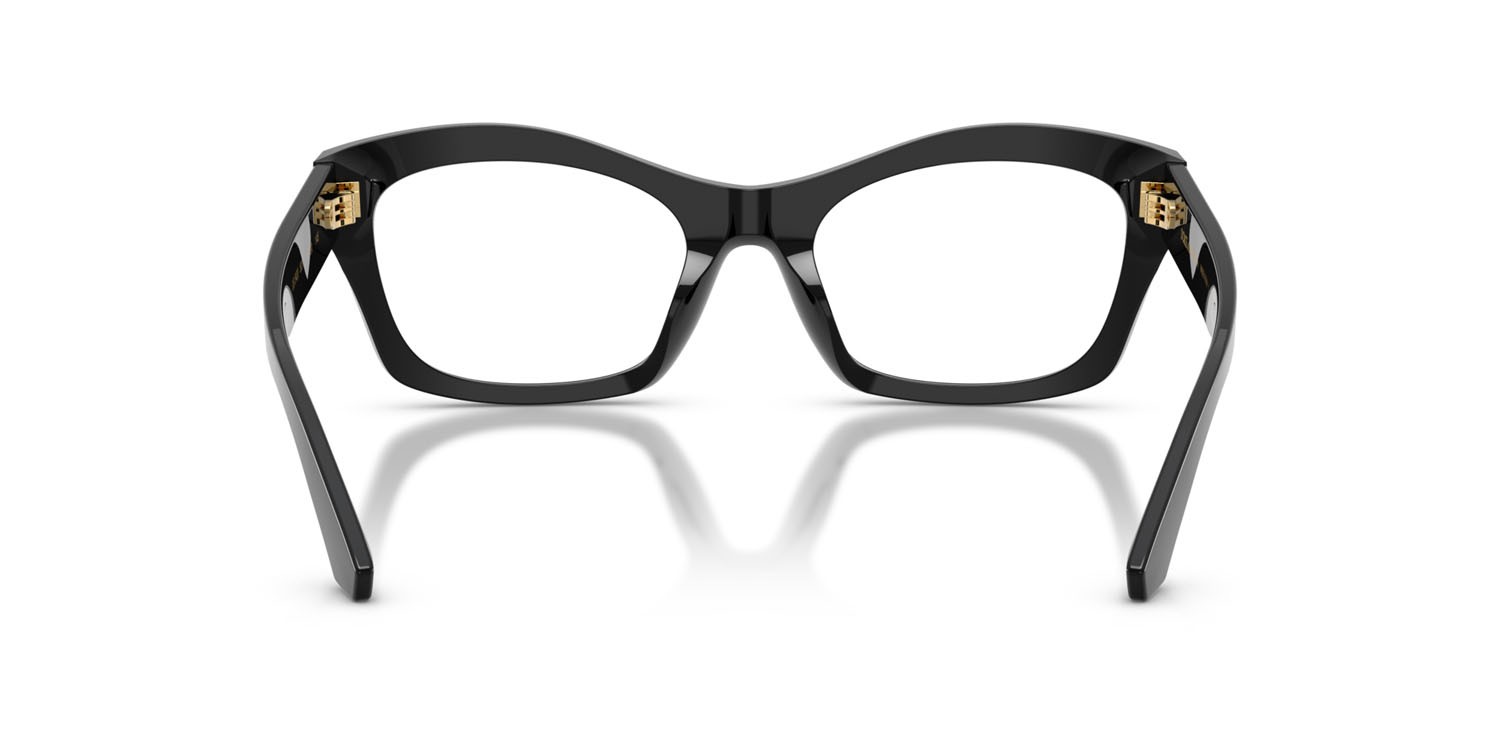 Occhiali da vista Dolce & Gabbana DG 3420 (501) colore nero forma farfalla lenti lente demo