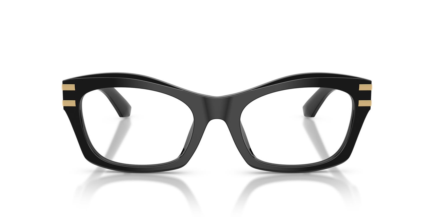 Occhiali da vista Dolce & Gabbana DG 3420 (501) colore nero forma farfalla lenti lente demo