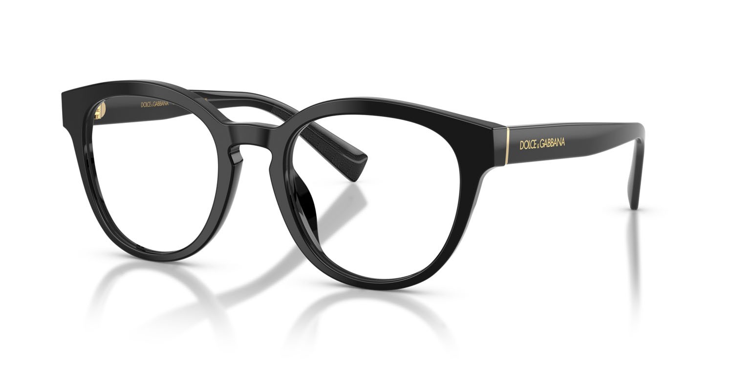Eyeglasses Dolce & Gabbana DG 3421 (501) color nero shape pantos lenses lente demo