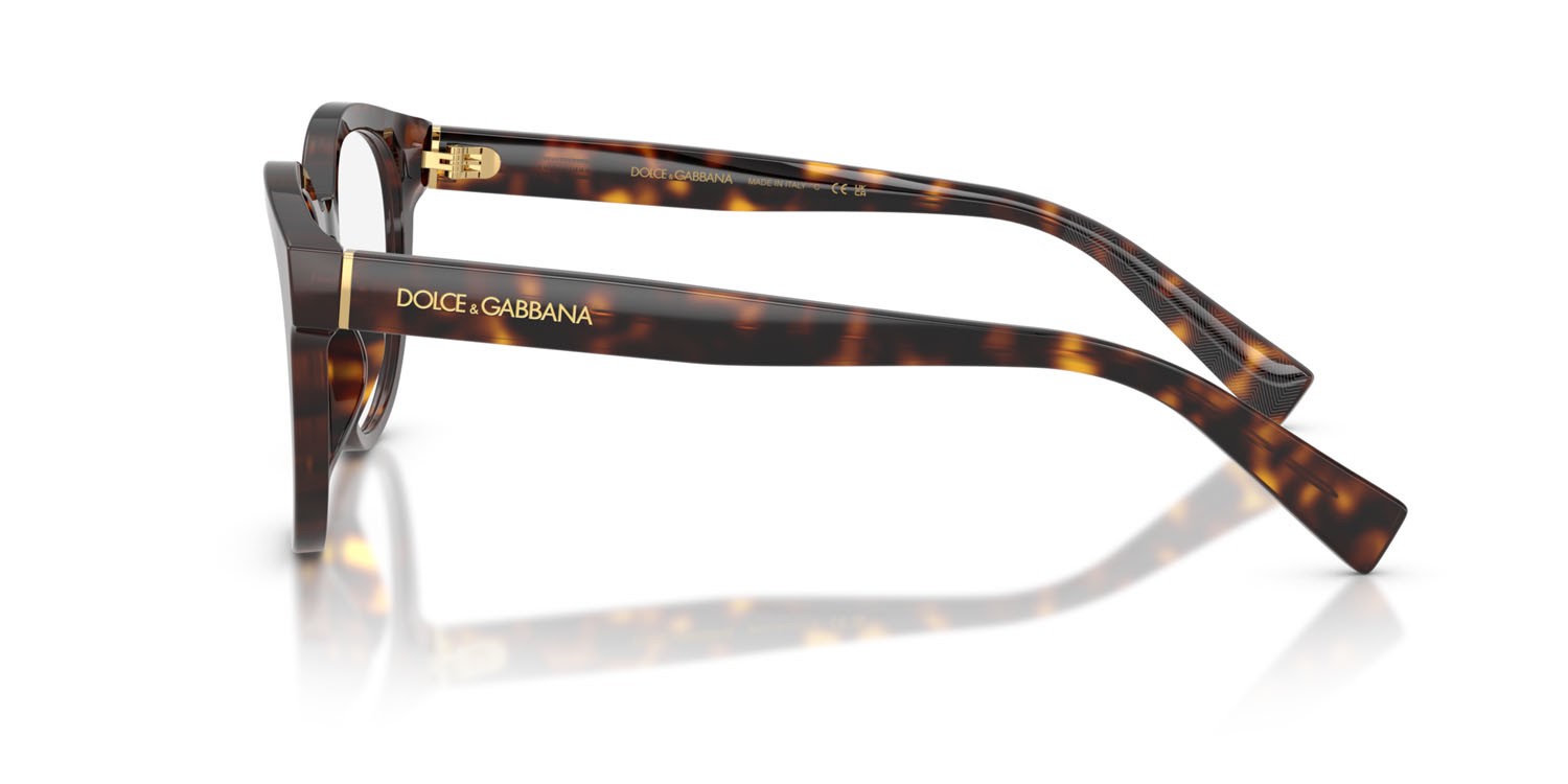 Eyeglasses Dolce & Gabbana DG 3421 (502) color havana shape pantos lenses lente demo