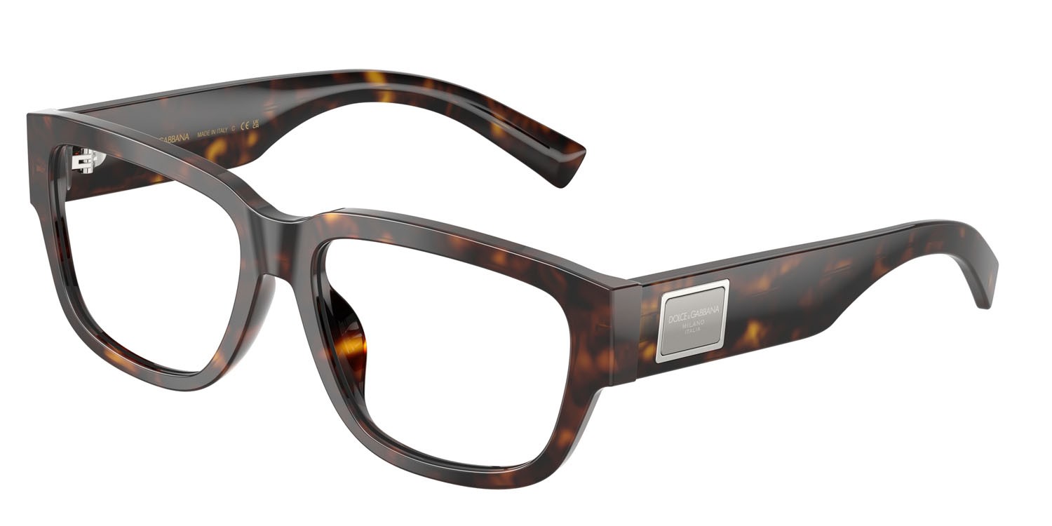 Eyeglasses Dolce & Gabbana DG 3423 (502) color havana shape square lenses lente demo