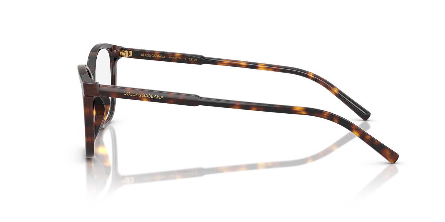Occhiali da vista Dolce & Gabbana DG 3424 (502) colore havana forma rettangolare lenti lente demo