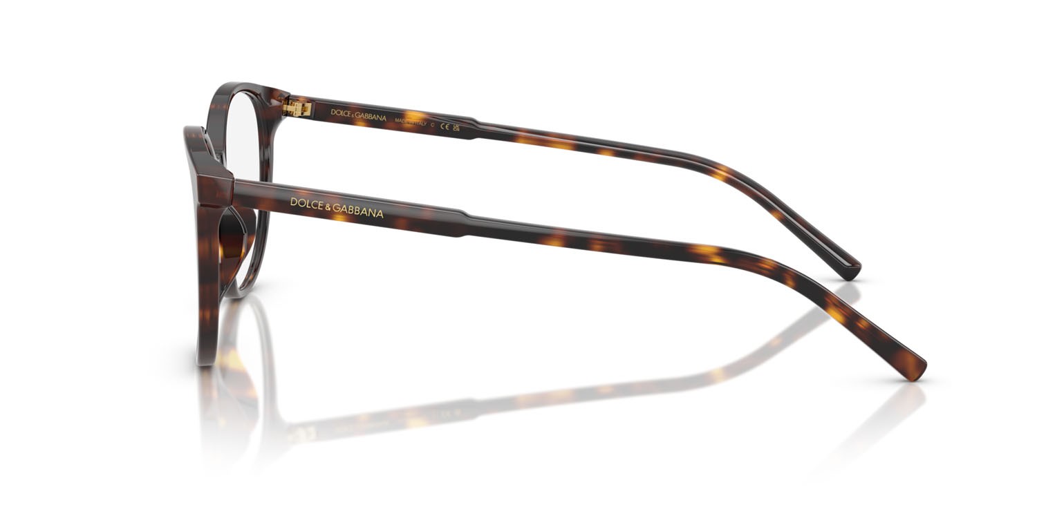 Occhiali da vista Dolce & Gabbana DG 3425 (502) colore havana forma farfalla lenti lente demo