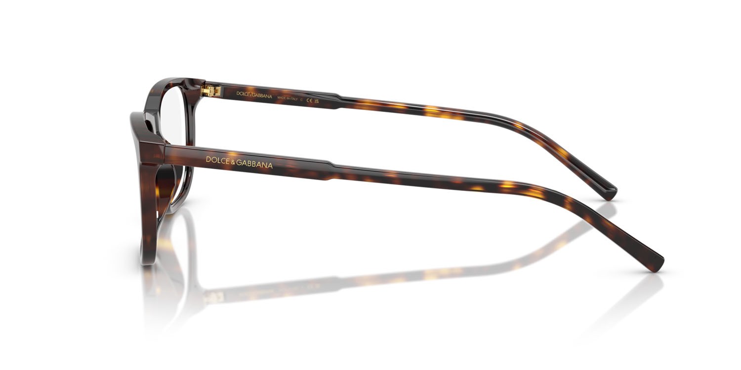 Occhiali da vista Dolce & Gabbana DG 3427 (502) colore havana forma rettangolare lenti lente demo