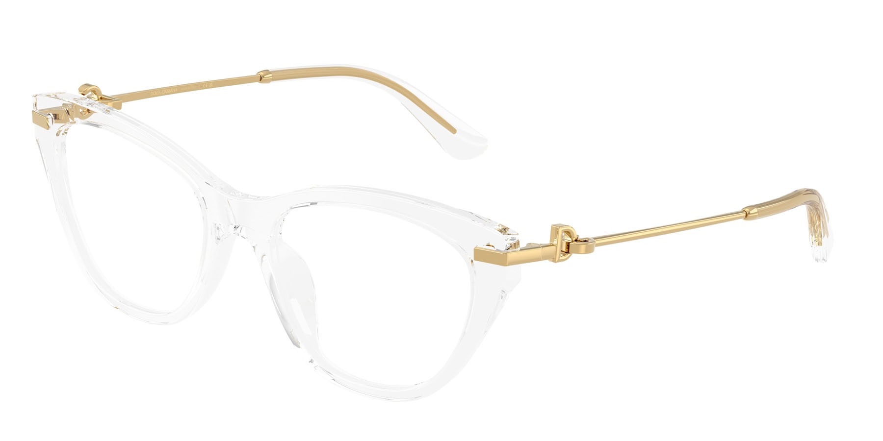 Eyeglasses Dolce & Gabbana DG 3428 (3133) color cristallo shape butterfly lenses lente demo