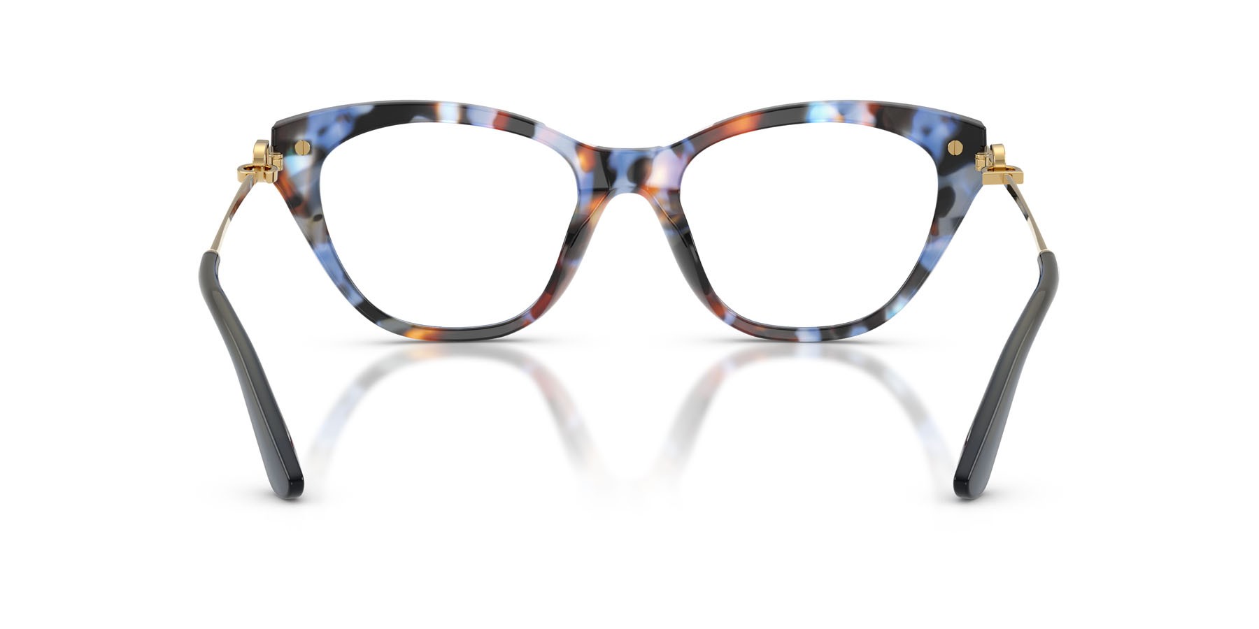 Occhiali da vista Dolce & Gabbana DG 3428 (3443) colore havana blu forma farfalla lenti lente demo