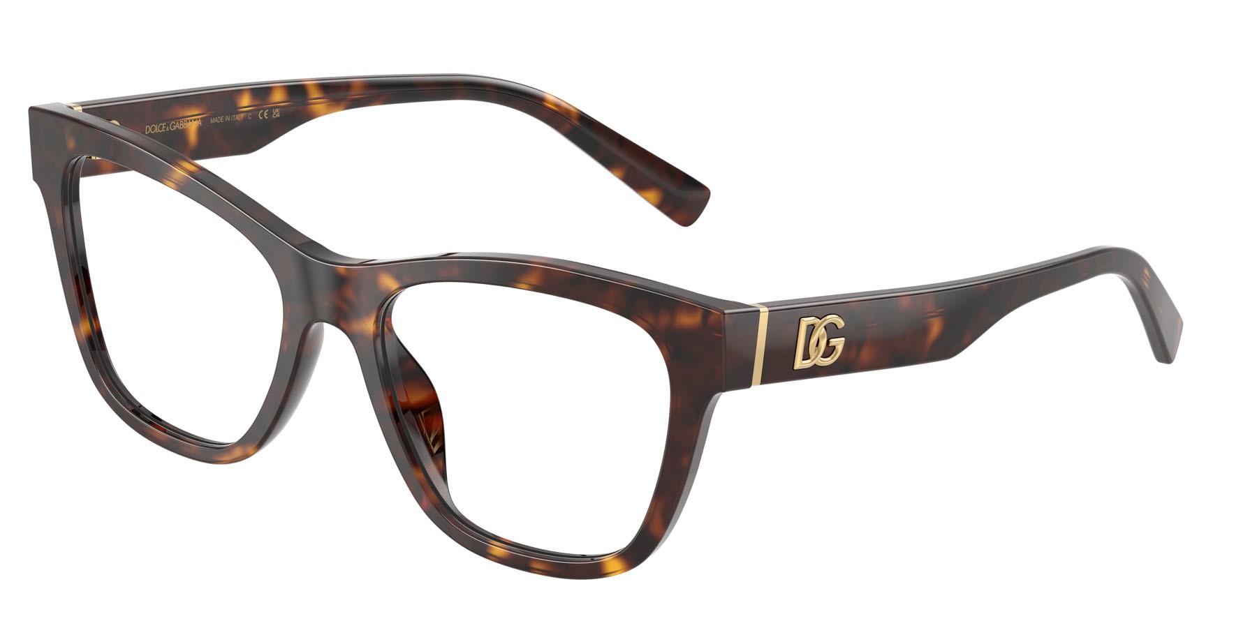 Eyeglasses Dolce & Gabbana DG 3430 (502) color havana shape square lenses lente demo