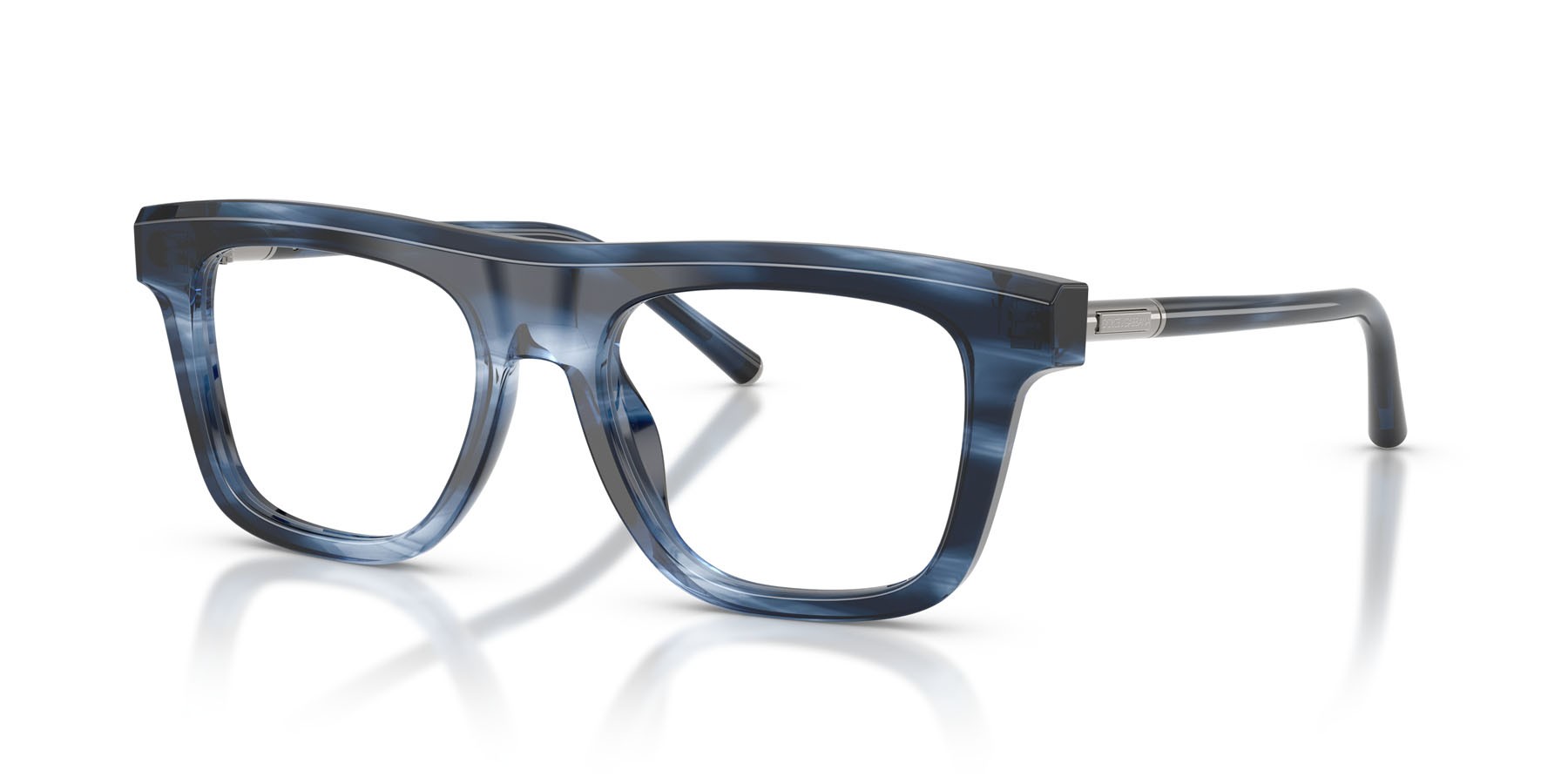 Occhiali da vista Dolce & Gabbana DG 3434 (3448) colore striato blu forma quadrato lenti lente demo