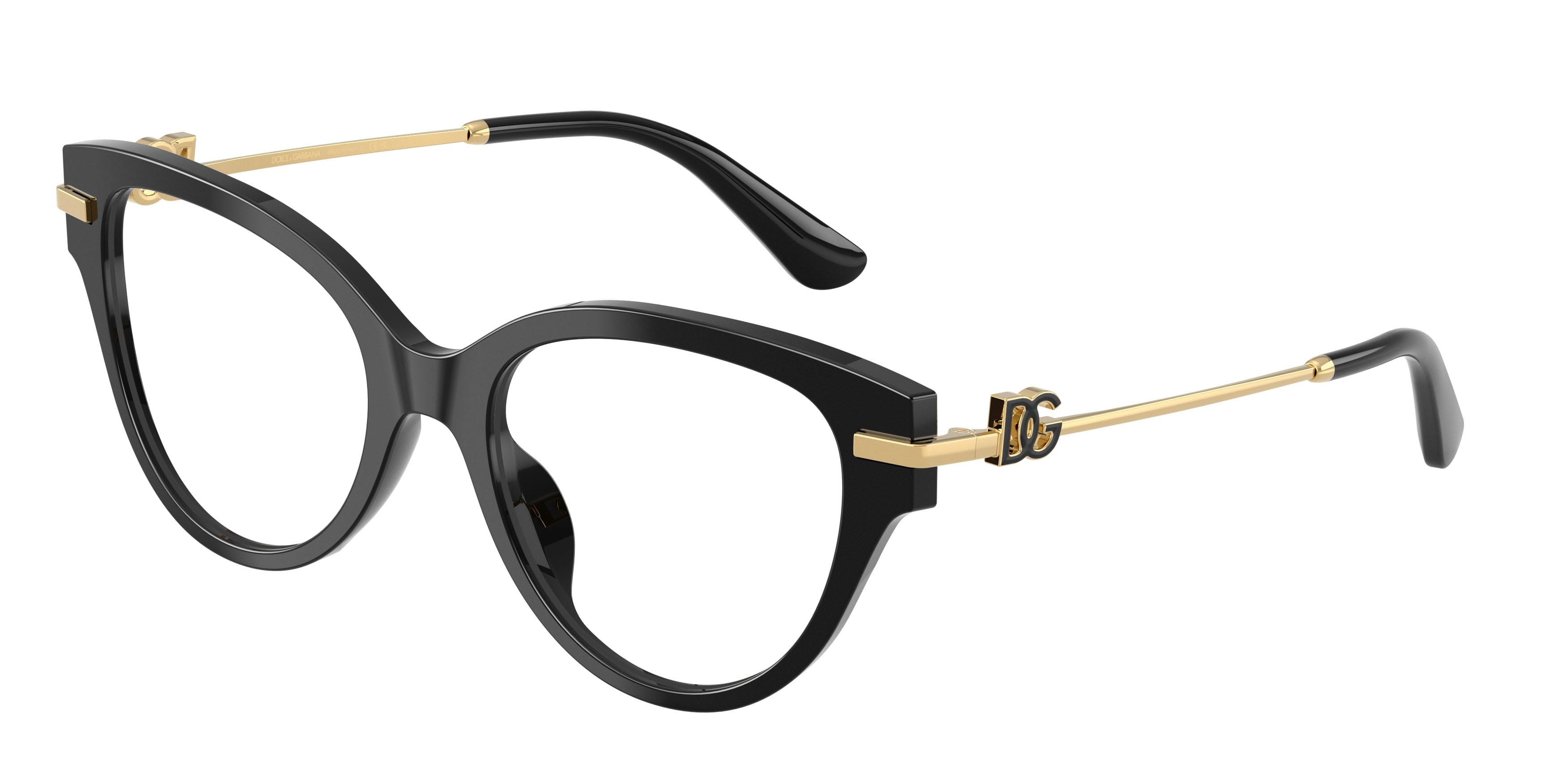 Eyeglasses Dolce & Gabbana DG 3438 (501) color nero shape butterfly lenses lente demo