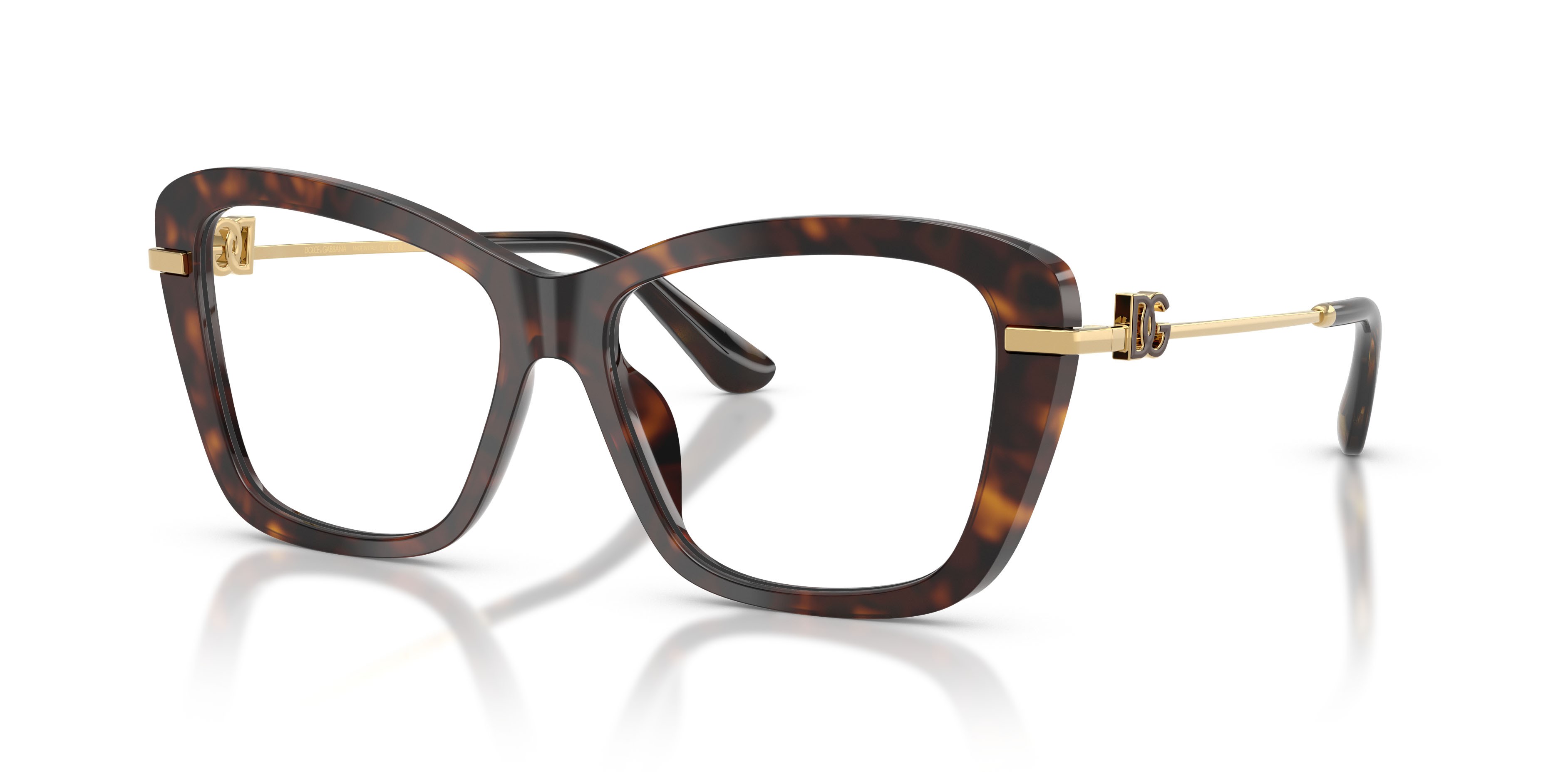 Eyeglasses Dolce & Gabbana DG 3439 (502) color havana shape square lenses lente demo