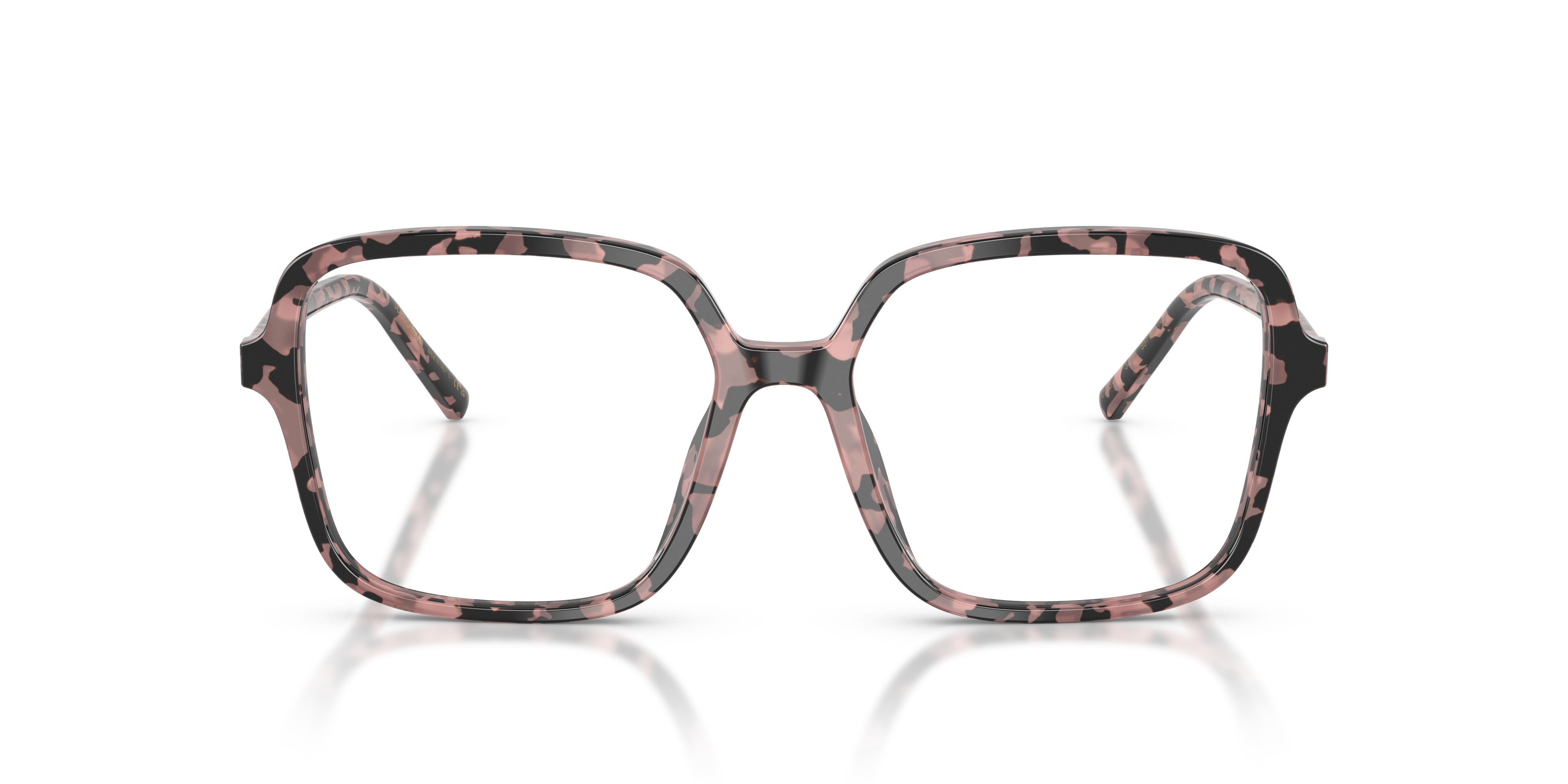Occhiali da vista Dolce & Gabbana DG 3442 (3476) colore havana rosa forma quadrato lenti lente demo