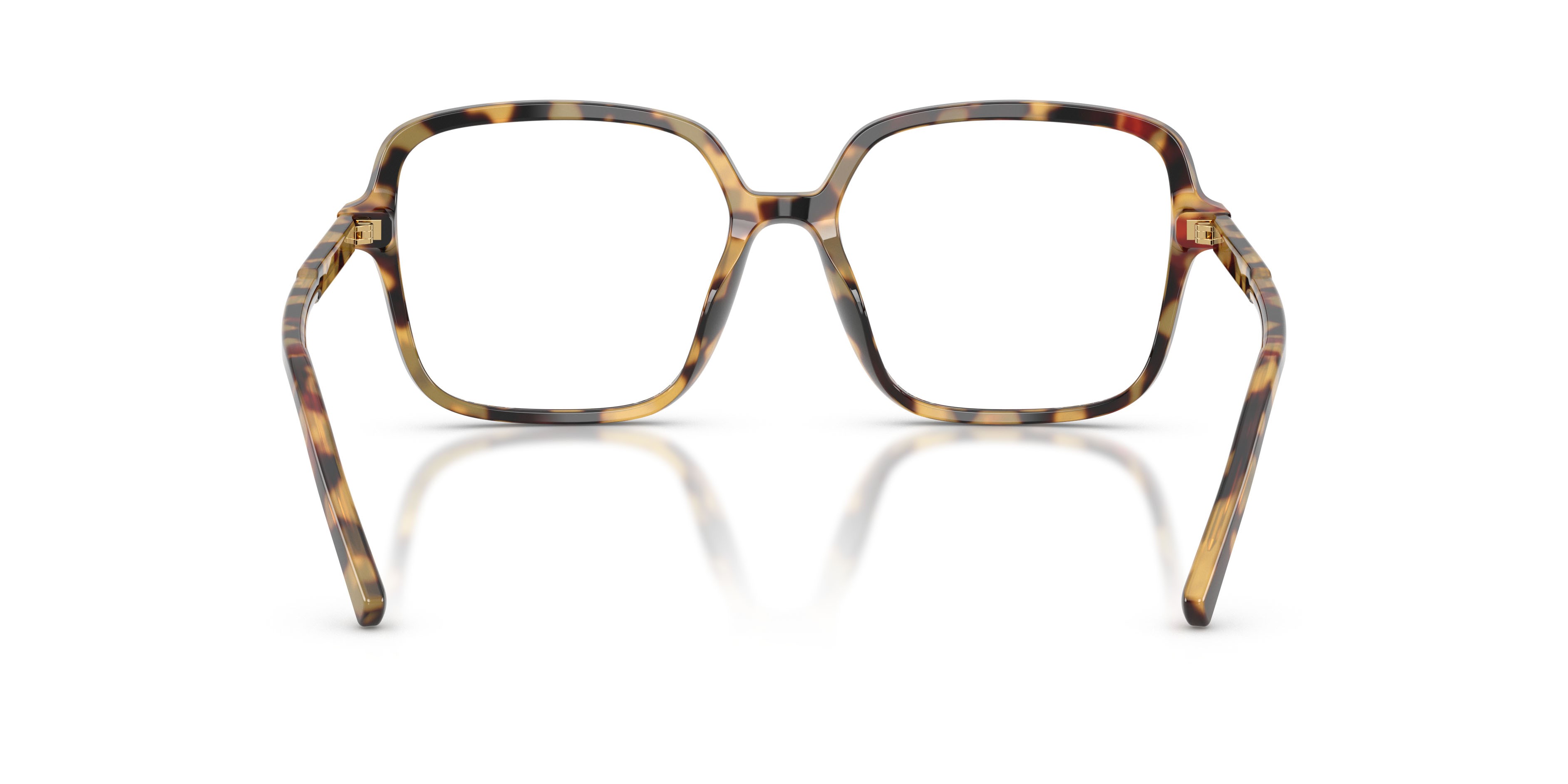 Occhiali da vista Dolce & Gabbana DG 3442 (512) colore havana giallo forma quadrato lenti lente demo