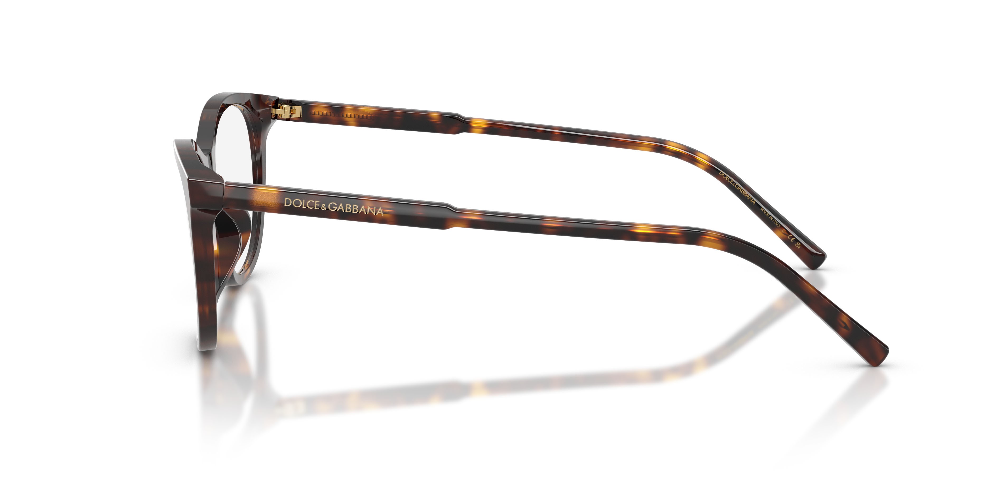 Occhiali da vista Dolce & Gabbana DG 3443 (502) colore havana forma cat eye lenti lente demo