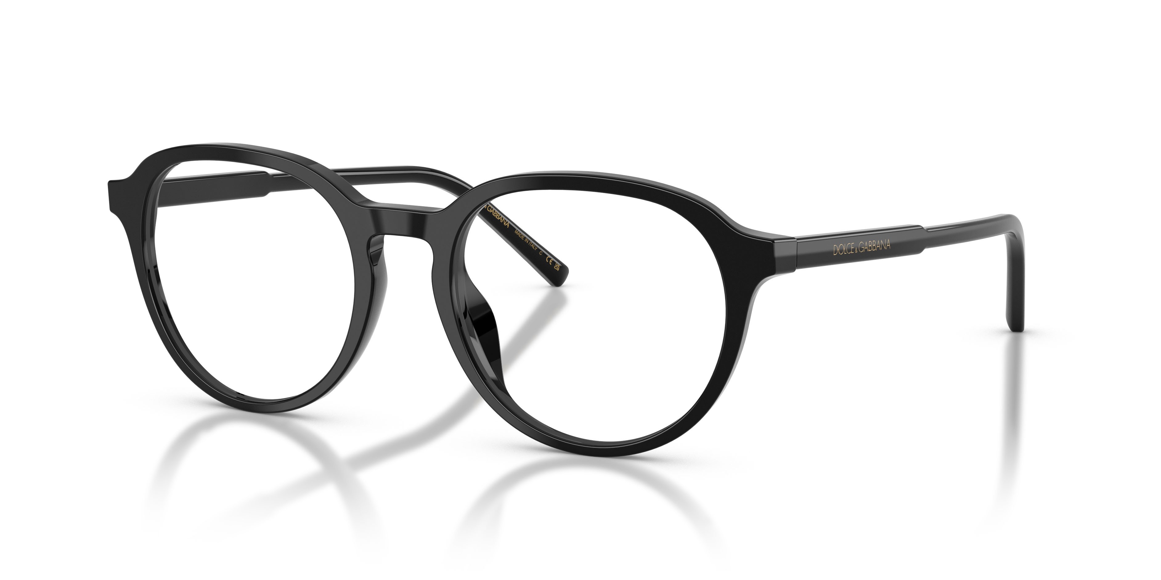 Occhiali da vista Dolce & Gabbana DG 3444 (501) colore nero forma pantos lenti lente demo