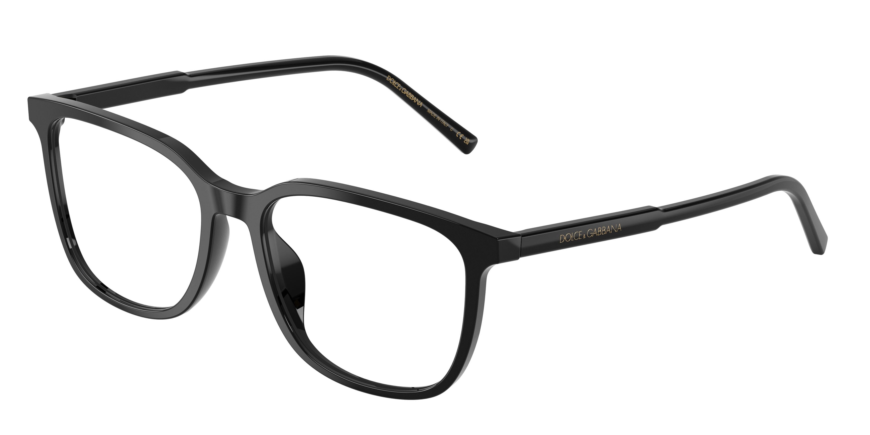 Occhiali da vista Dolce & Gabbana DG 3445 (501) colore nero forma quadrato lenti lente demo