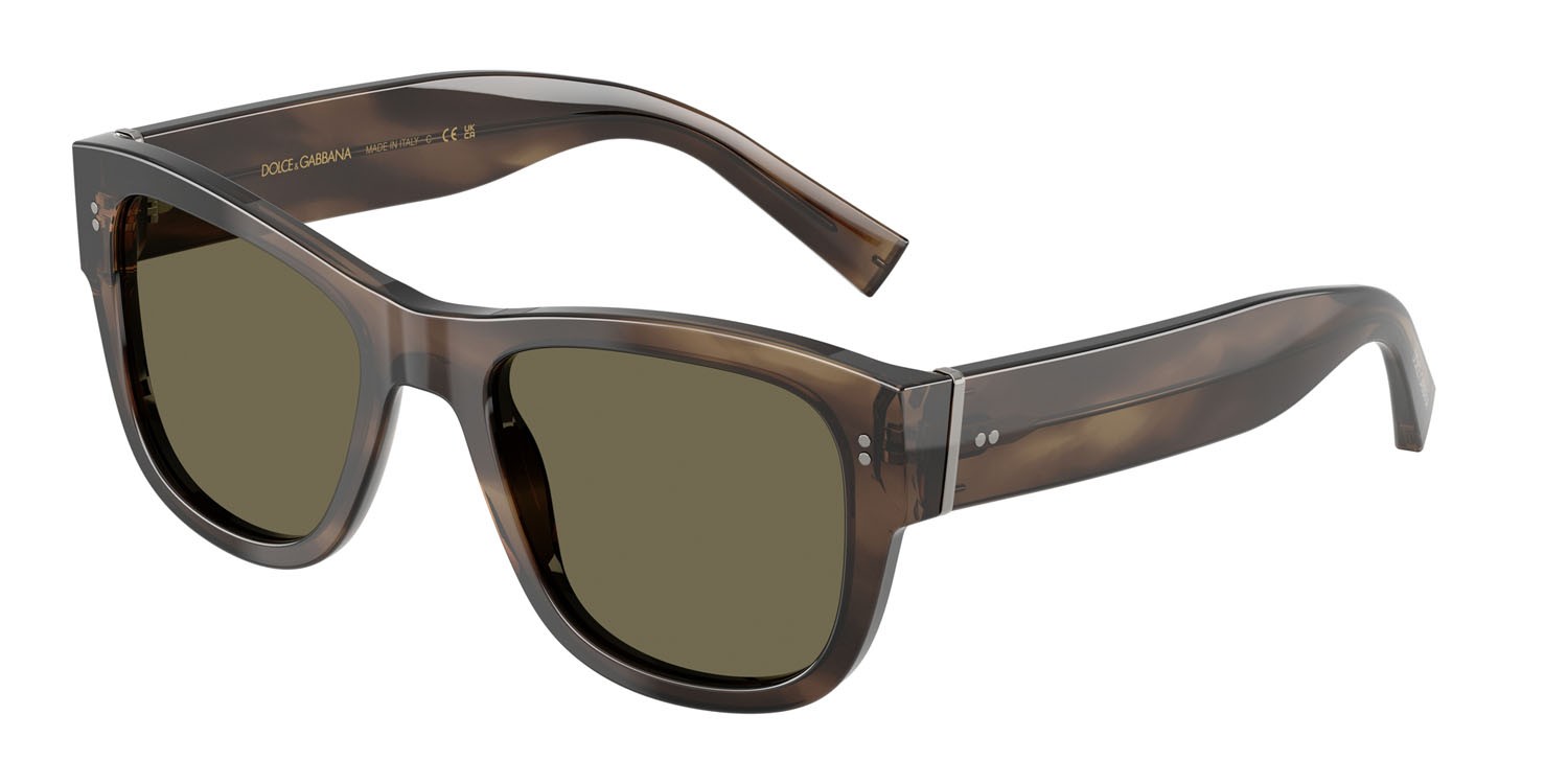 Sunglasses Dolce & Gabbana DG 4338 (3200/3) color havana verde shape square lenses marrone