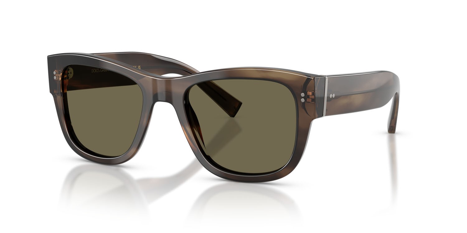 Sunglasses Dolce & Gabbana DG 4338 (3200/3) color havana verde shape square lenses marrone