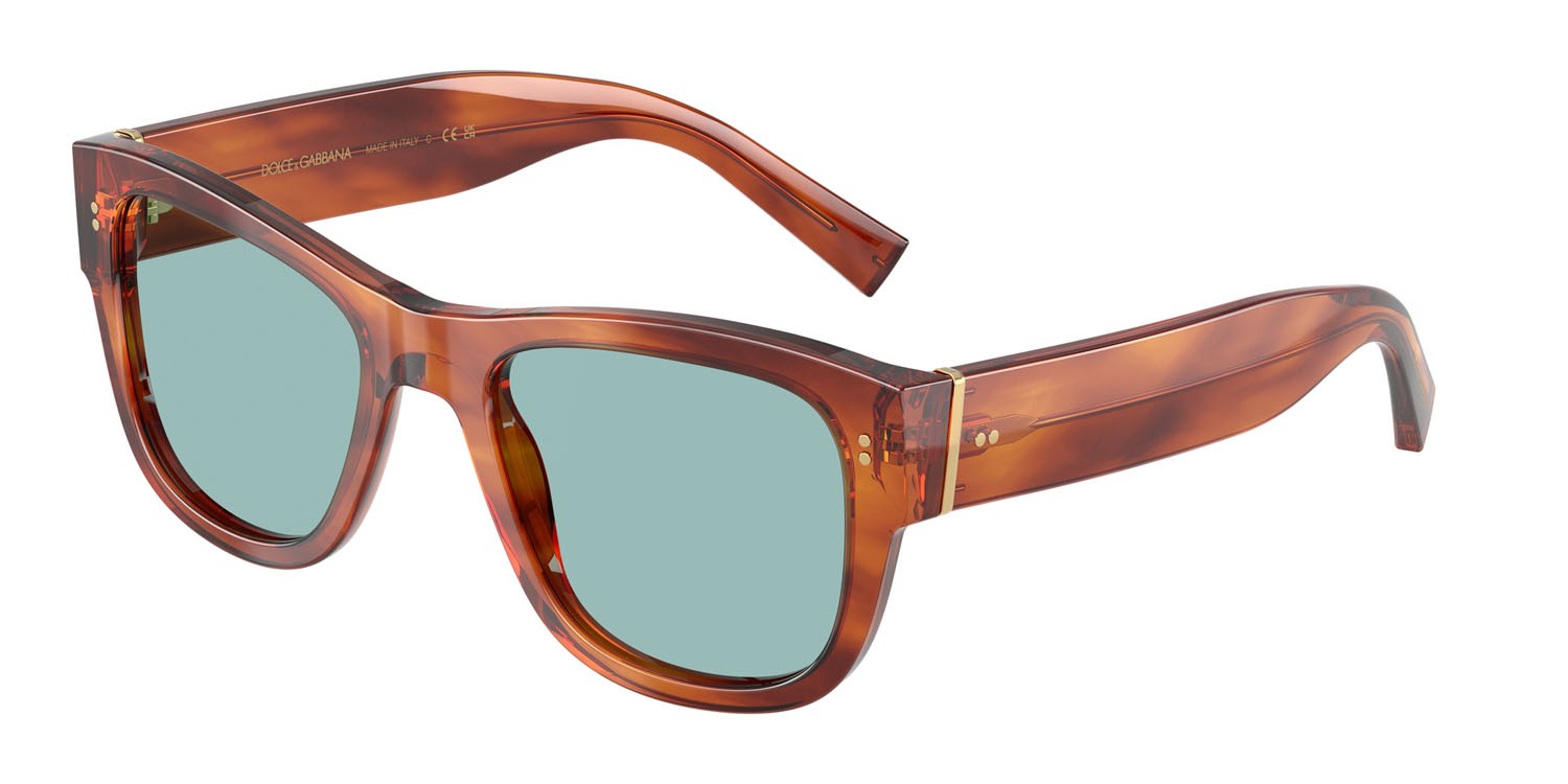 Sunglasses Dolce & Gabbana DG 4338 (322180) color zenzero avana shape square lenses blu
