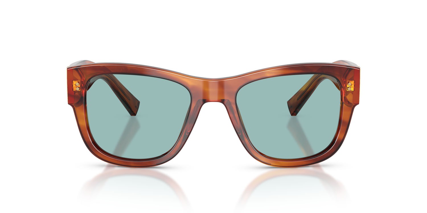 Sunglasses Dolce & Gabbana DG 4338 (322180) color zenzero avana shape square lenses blu