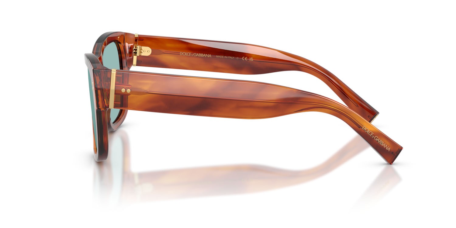 Sunglasses Dolce & Gabbana DG 4338 (322180) color zenzero avana shape square lenses blu