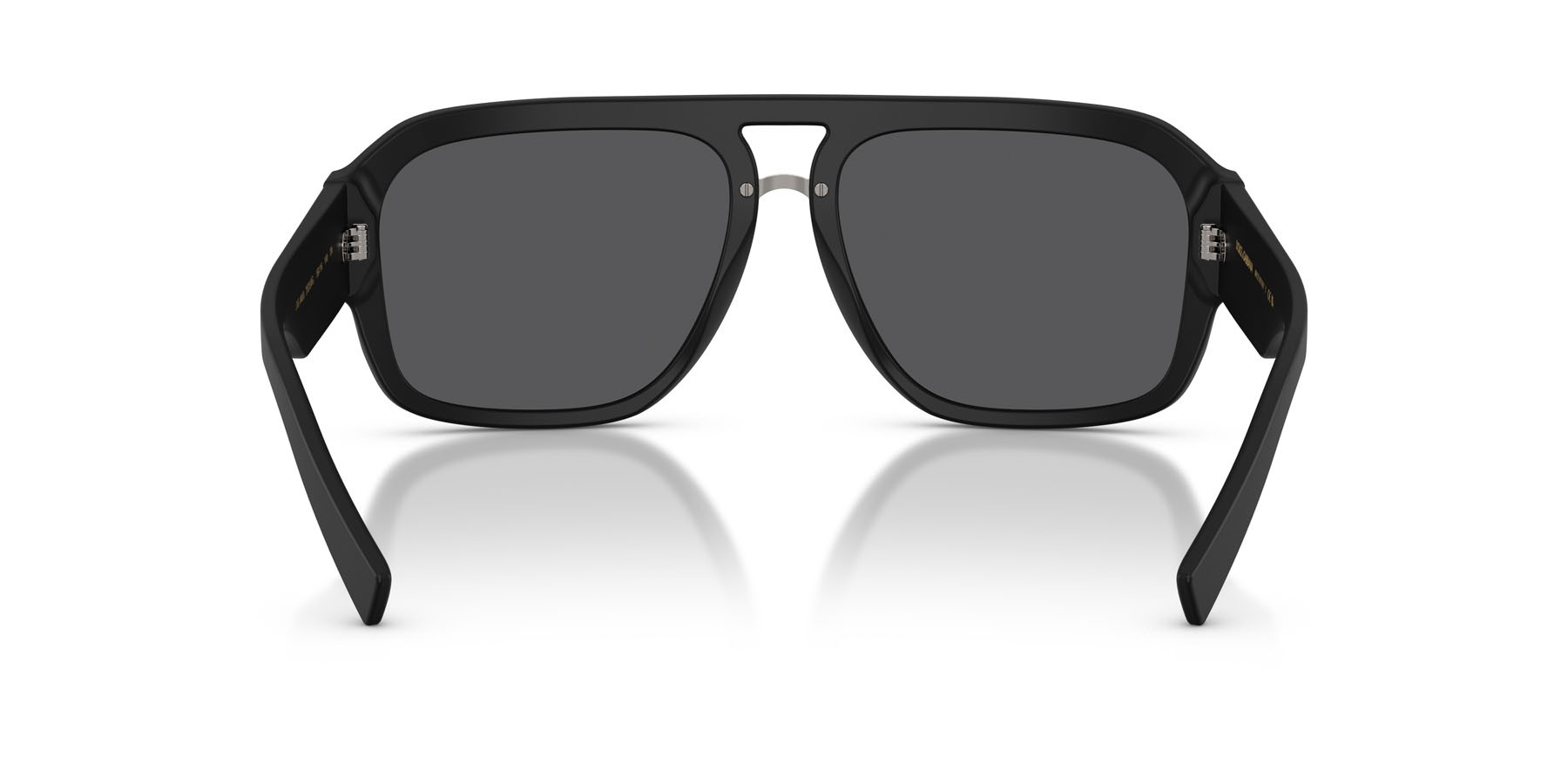 Occhiali da sole Dolce & Gabbana DG 4403 (25256G) colore nero opaco forma aviator lenti grigio nero specchiato
