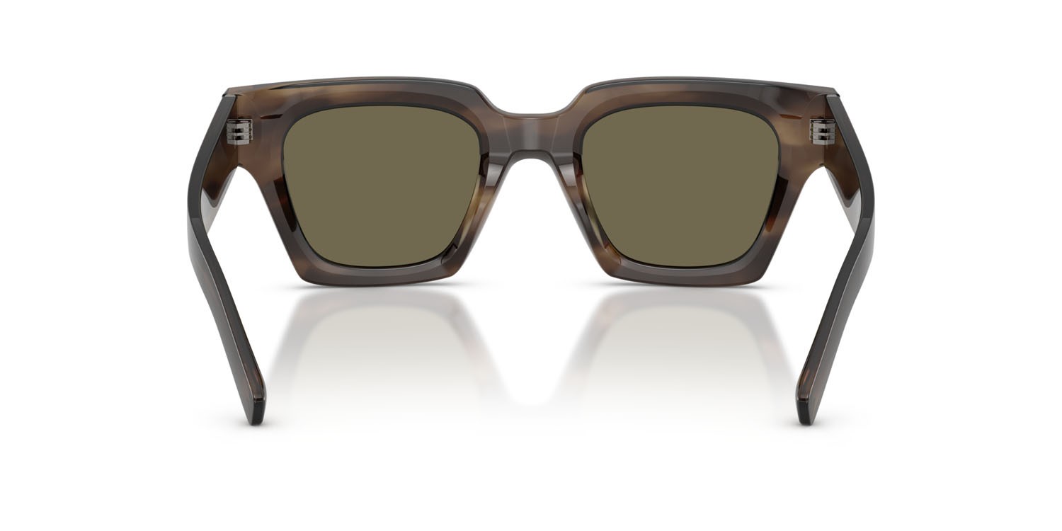 Occhiali da sole Dolce & Gabbana DG 4413 (3200/3) colore havana verde forma quadrato lenti marrone