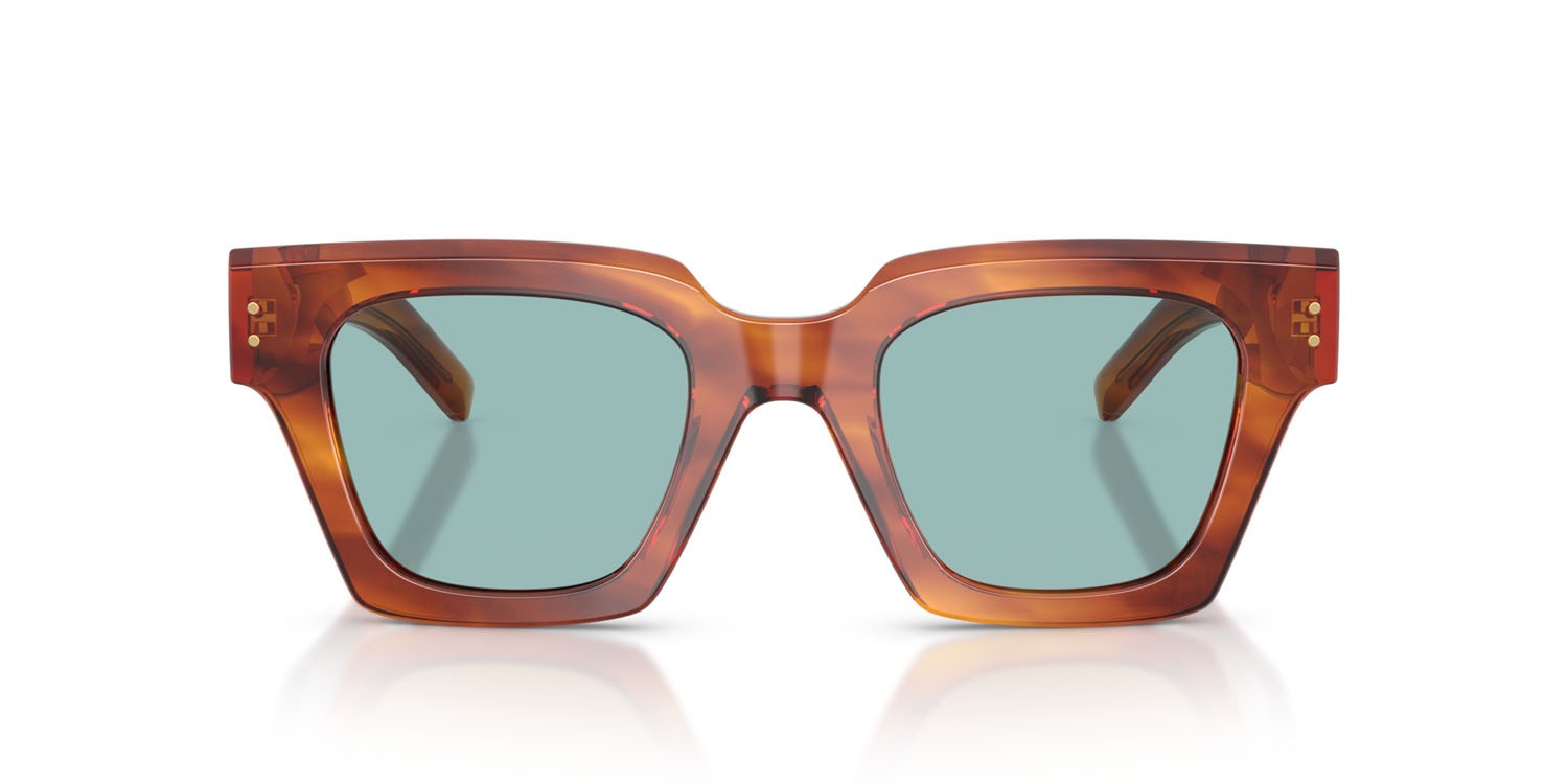 Occhiali da sole Dolce & Gabbana DG 4413 (322180) colore zenzero avana forma quadrato lenti blu