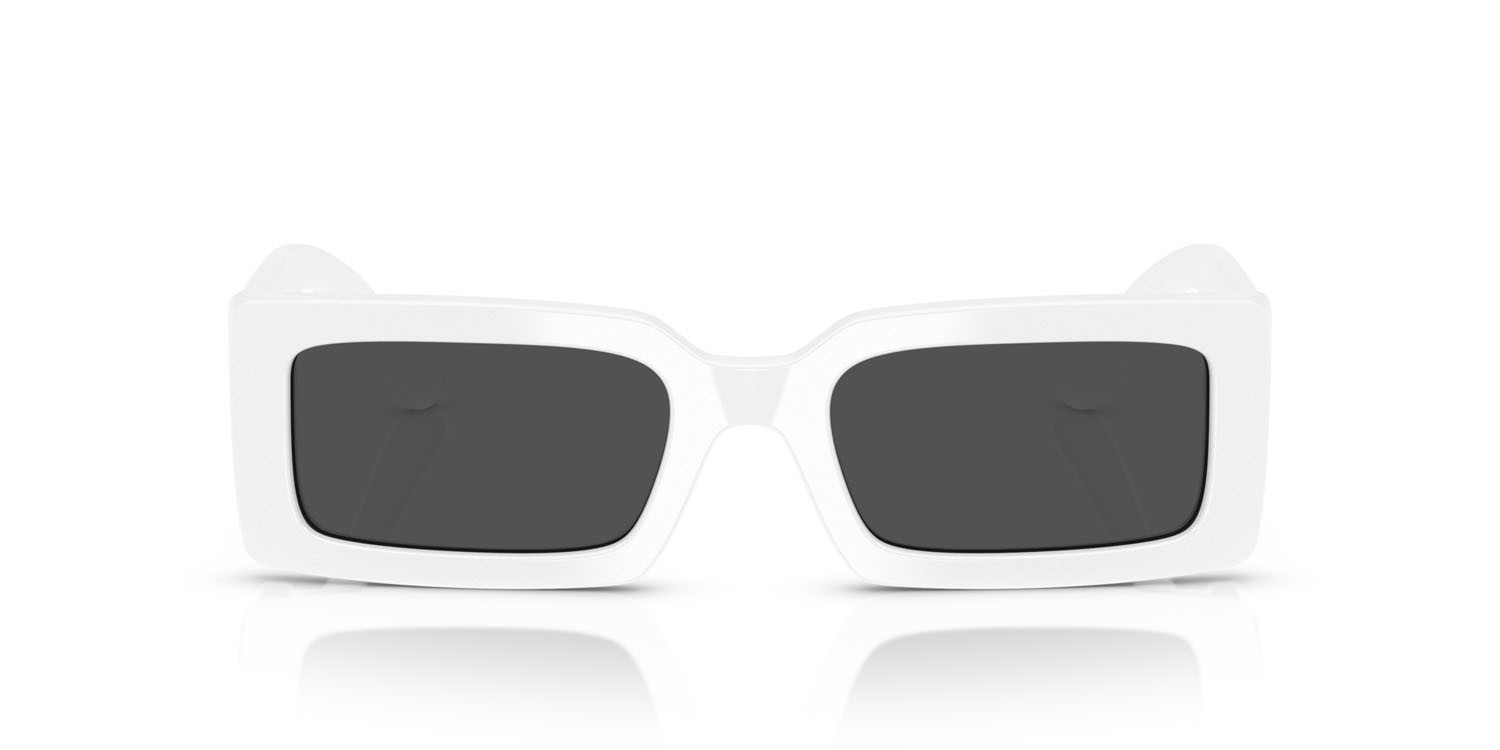 Sonnenbrillen Dolce & Gabbana DG 4416 (303487) farbe bianco form rechteckig gläser grigio scuro