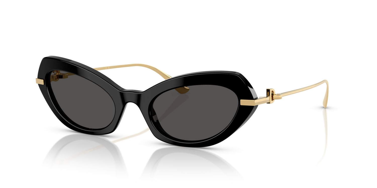 Sonnenbrillen Dolce & Gabbana DG 4473 (501/87) farbe nero form schmetterling gläser grigio scuro