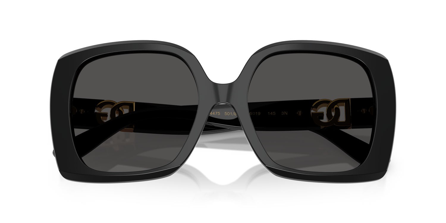 Sunglasses Dolce & Gabbana DG 4475 (501/87) color nero shape square lenses grigio scuro