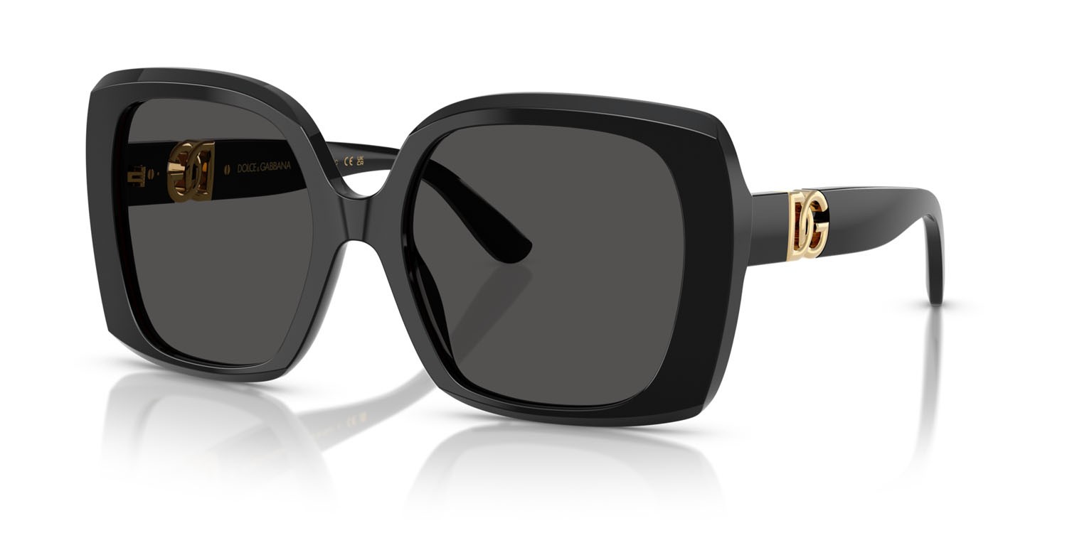 Sunglasses Dolce & Gabbana DG 4475 (501/87) color nero shape square lenses grigio scuro