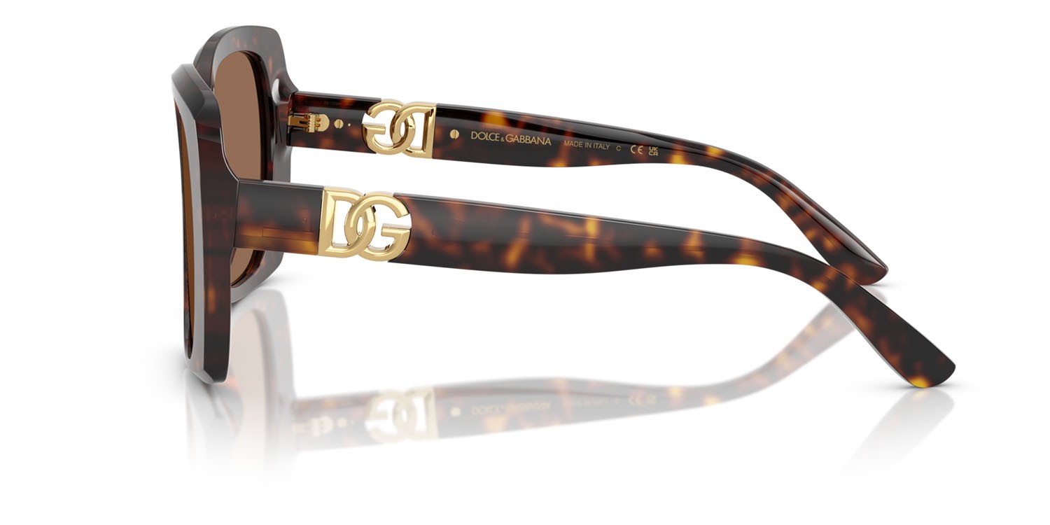 Sunglasses Dolce & Gabbana DG 4475 (502/73) color havana shape square lenses marrone scuro
