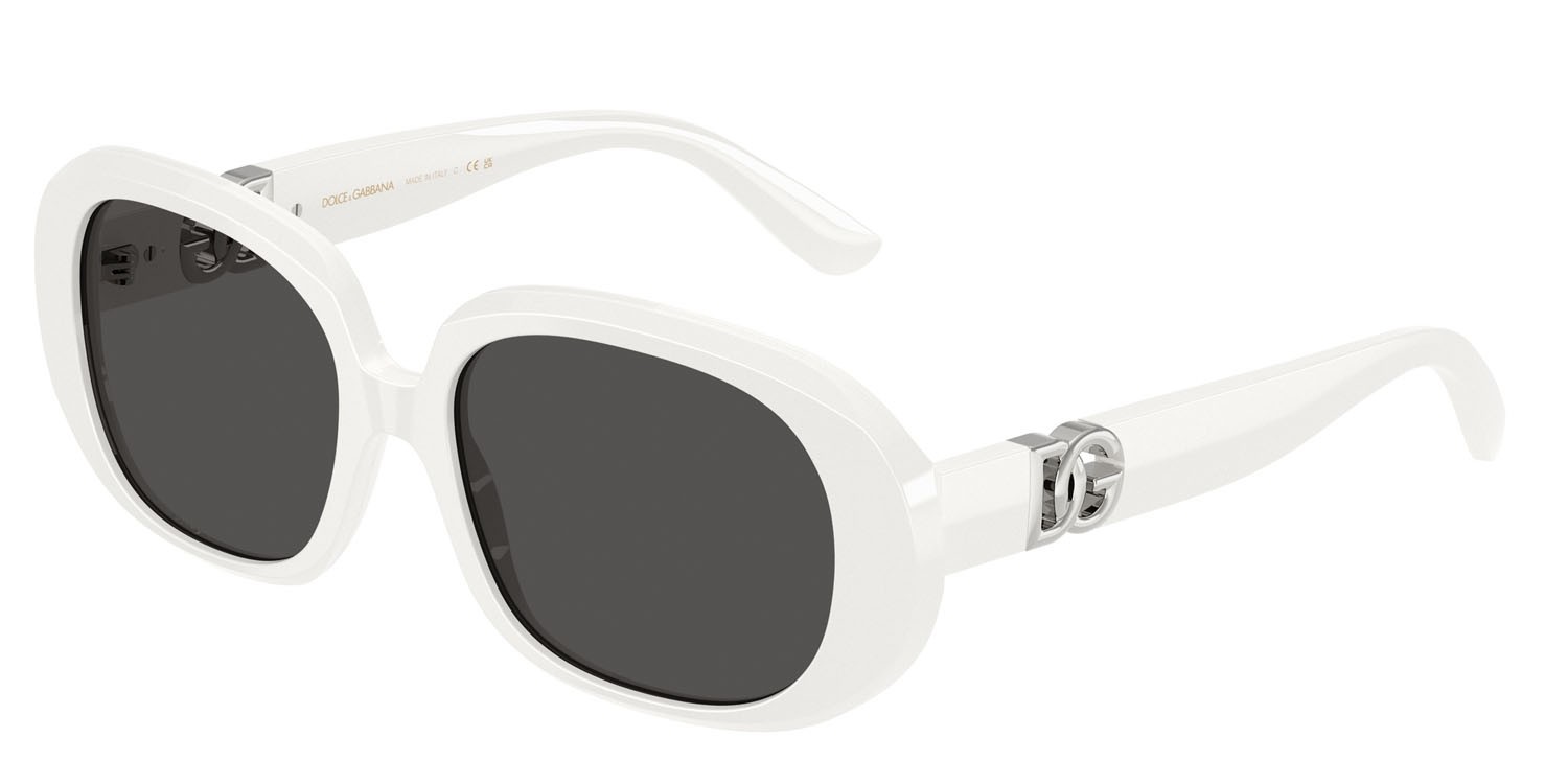 Sonnenbrillen Dolce & Gabbana DG 4476 (331287) farbe bianco form oval gläser grigio scuro