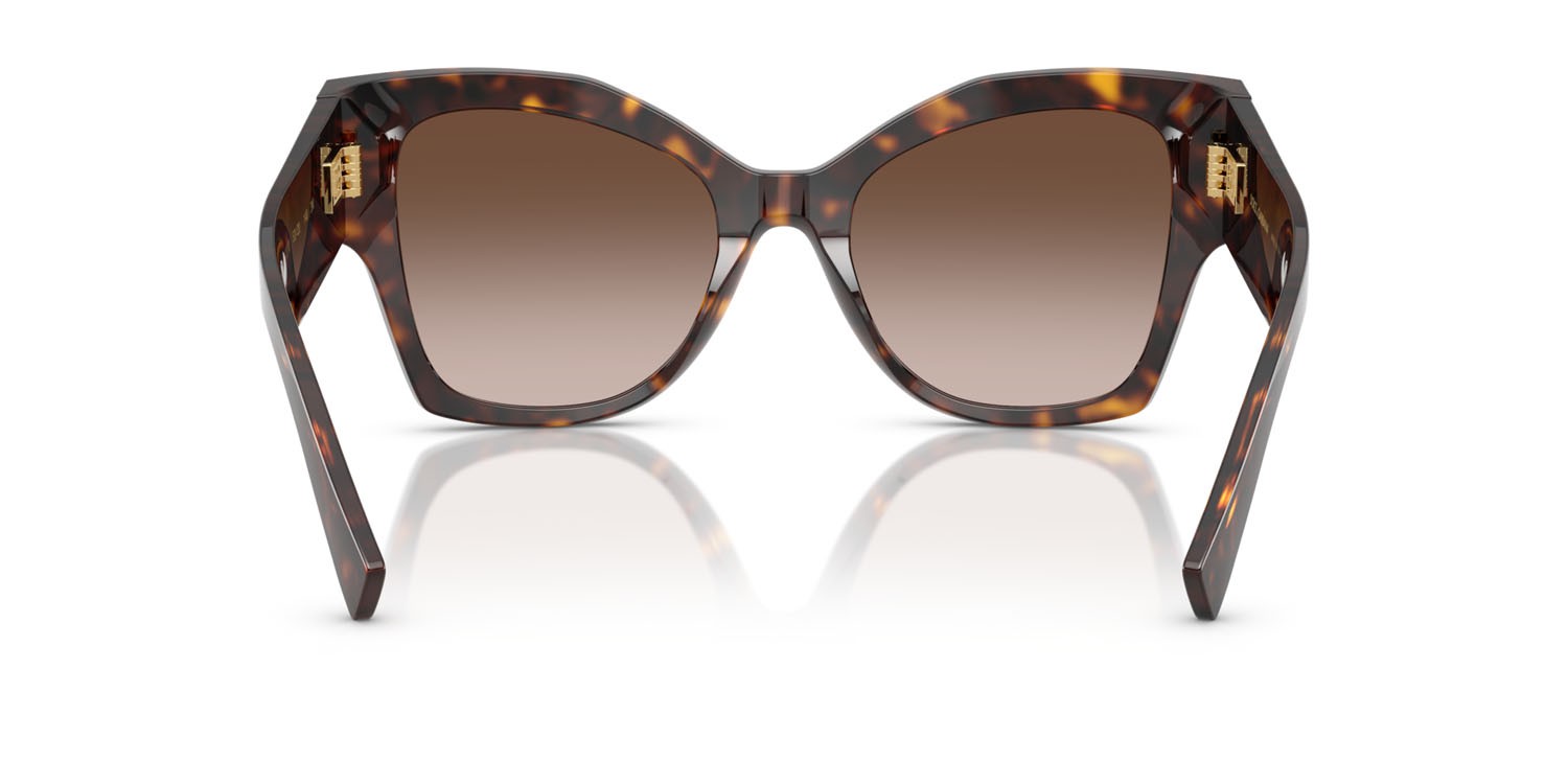 Sunglasses Dolce & Gabbana DG 4478 (502/13) color havana shape cat eye lenses marrone sfumato