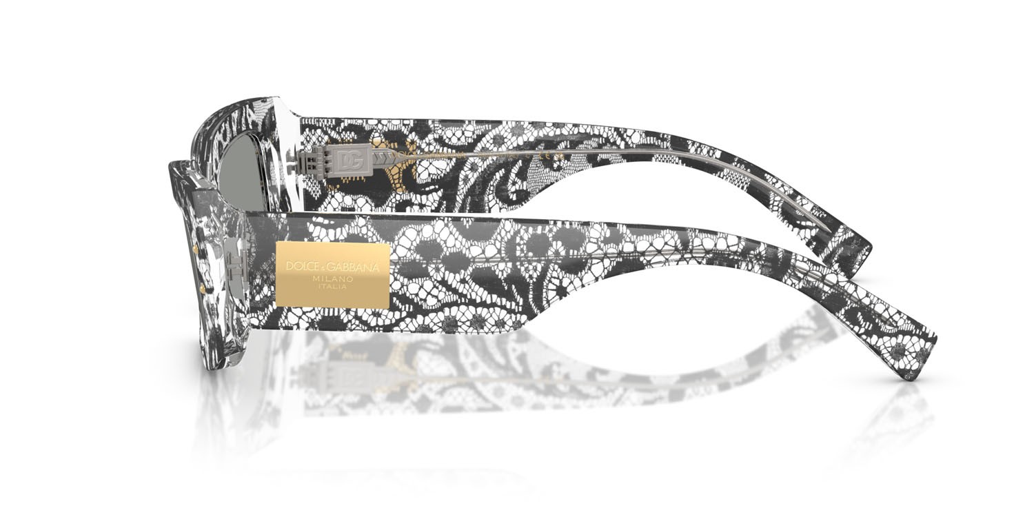 Sonnenbrillen Dolce & Gabbana DG 4479 (3287/1) farbe pizzo nero form rechteckig gläser grigio
