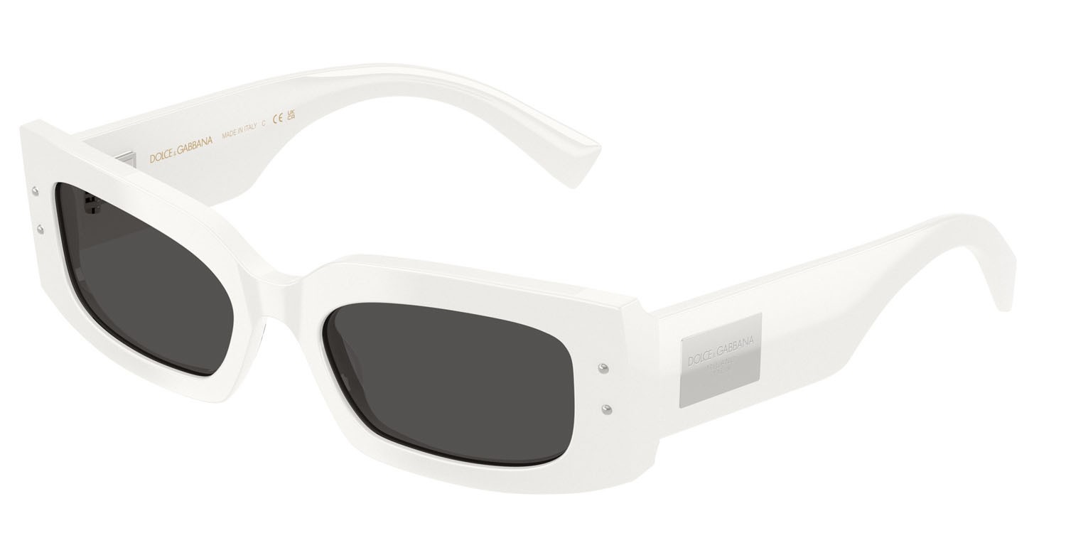 Sonnenbrillen Dolce & Gabbana DG 4479 (331287) farbe bianco form rechteckig gläser grigio scuro