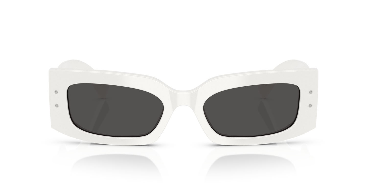 Sonnenbrillen Dolce & Gabbana DG 4479 (331287) farbe bianco form rechteckig gläser grigio scuro