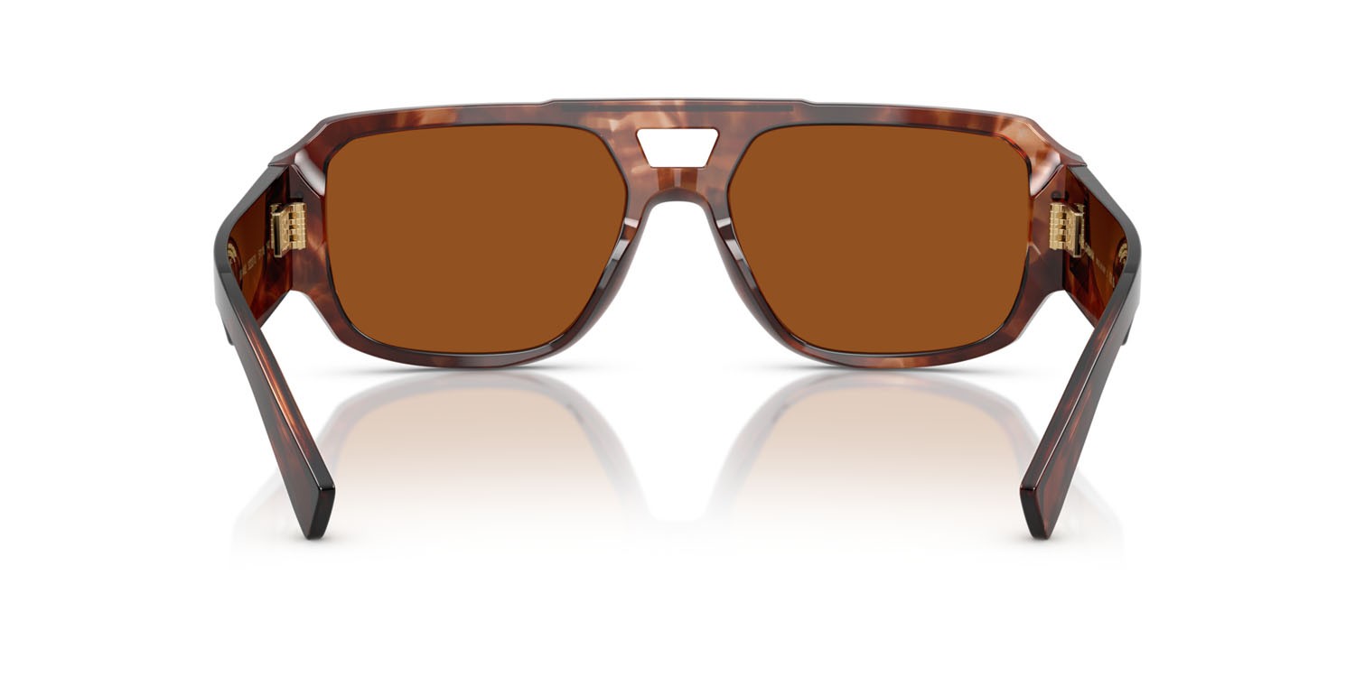 Sonnenbrillen Dolce & Gabbana DG 4482 (322273) farbe havana rosso scuro form aviator gläser marrone scuro